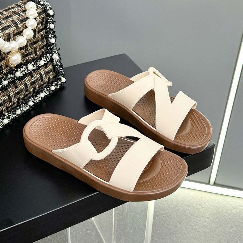 Comfortabele antislip platform slippers voor dames