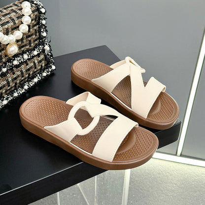 Comfortabele antislip platform slippers voor dames