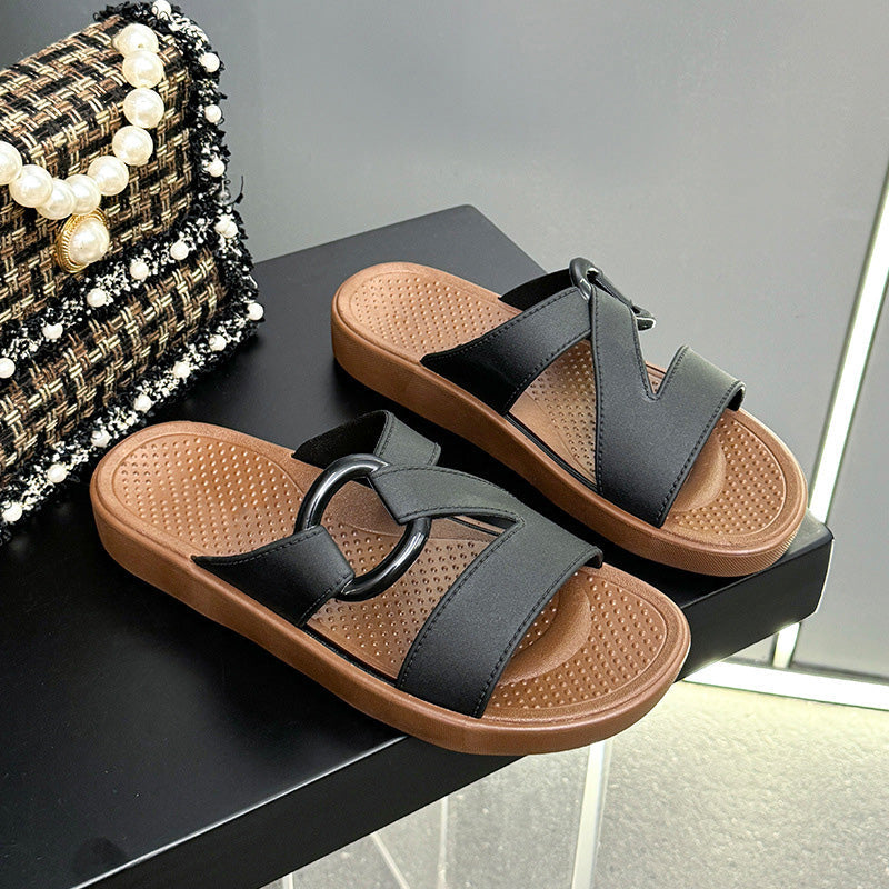 Comfortabele antislip platform slippers voor dames