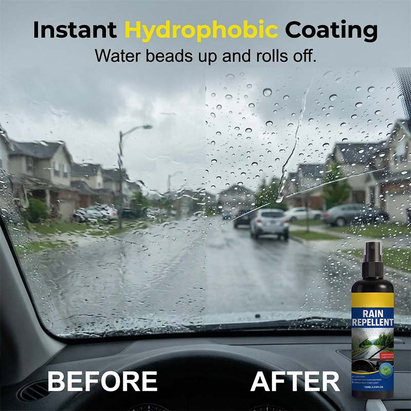 🚗Kristalheldere regenafstotende spray voor de voorruit
