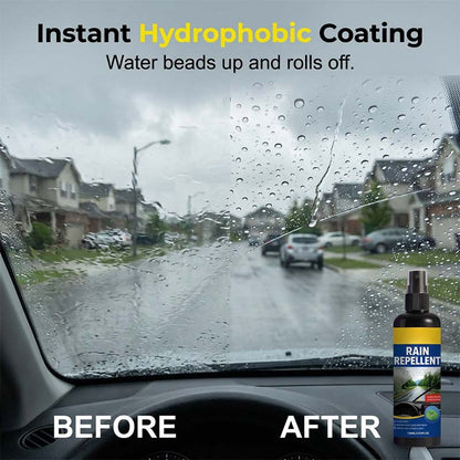 🚗Kristalheldere regenafstotende spray voor de voorruit