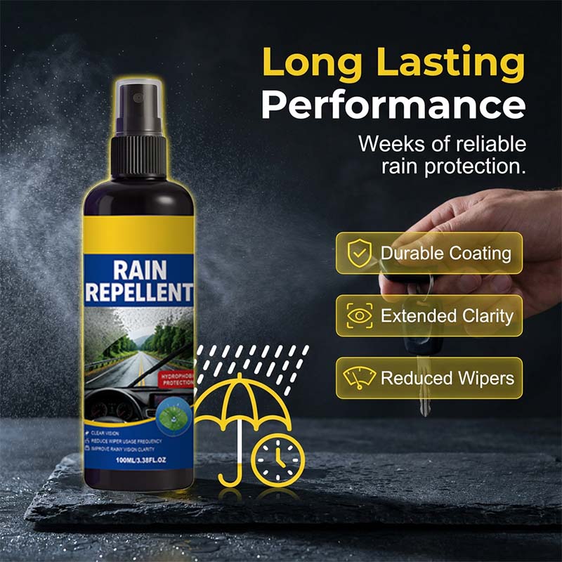 🚗Kristalheldere regenafstotende spray voor de voorruit