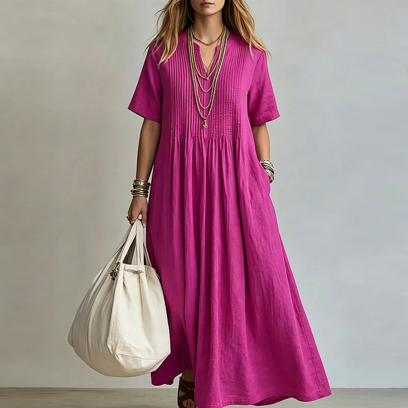 🔥 Today Only – Up To 60% OFF 👗 Women's Loose Casual V-Neck Dress✨