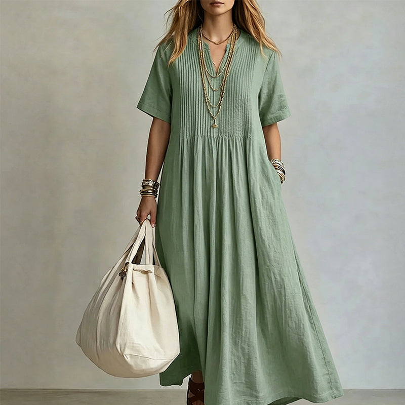 🔥 Today Only – Up To 60% OFF 👗 Women's Loose Casual V-Neck Dress✨