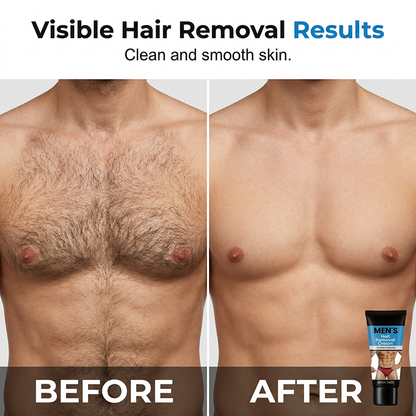 🔥 Limited-Time Offer 🧴 Men's Gentle Hair Removal Cream – Smooth Finish, Gentle Formula & Easy Application ✨