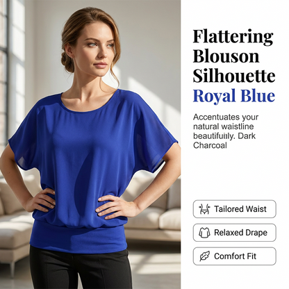 Damesblouse van premium mix, getailleerd model