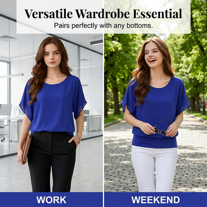 Damesblouse van premium mix, getailleerd model