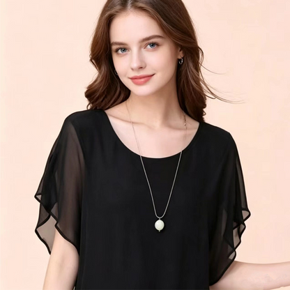 Damesblouse van premium mix, getailleerd model