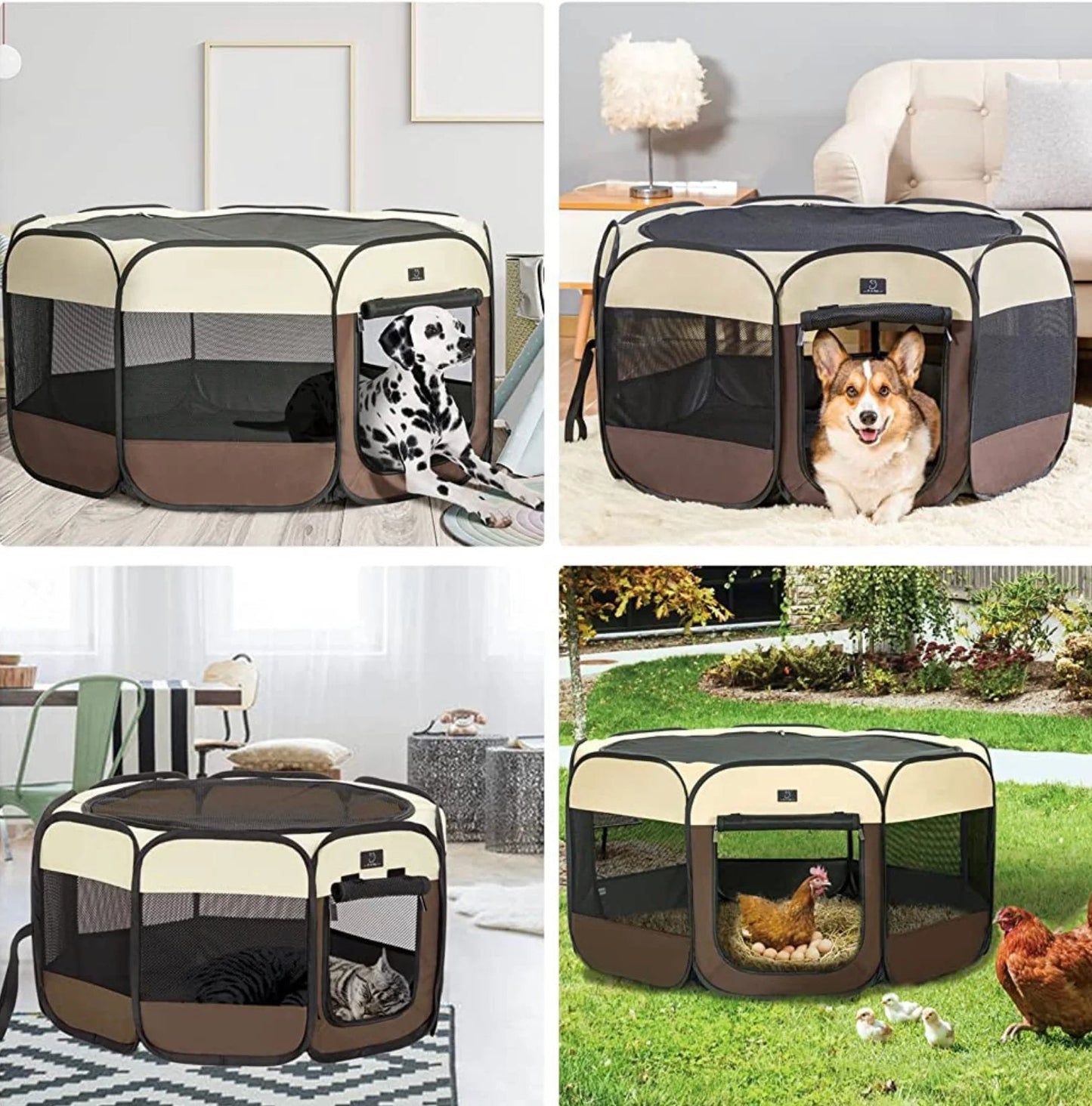 🔥 50% OFF 🐾 Summer Pet Portable Playpen – Breathable Mesh, Foldable Design & Indoor/Outdoor Comfort ✨