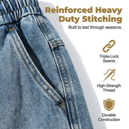 👖 50% OFF NOW! 🏙️ Men's Loose Denim Cargo Shorts – High Street Style & Adjustable Fit 🛹