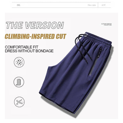 Grote maten IJs Zijde stretchshorts