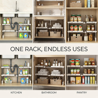 ⏰50% Off for a Limited Time⏰ Expandable Under Sink Shelf