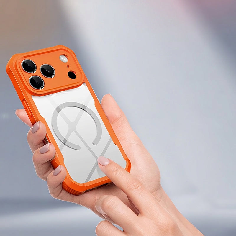 Magnetic Phone Case with Built-in Screen Protector