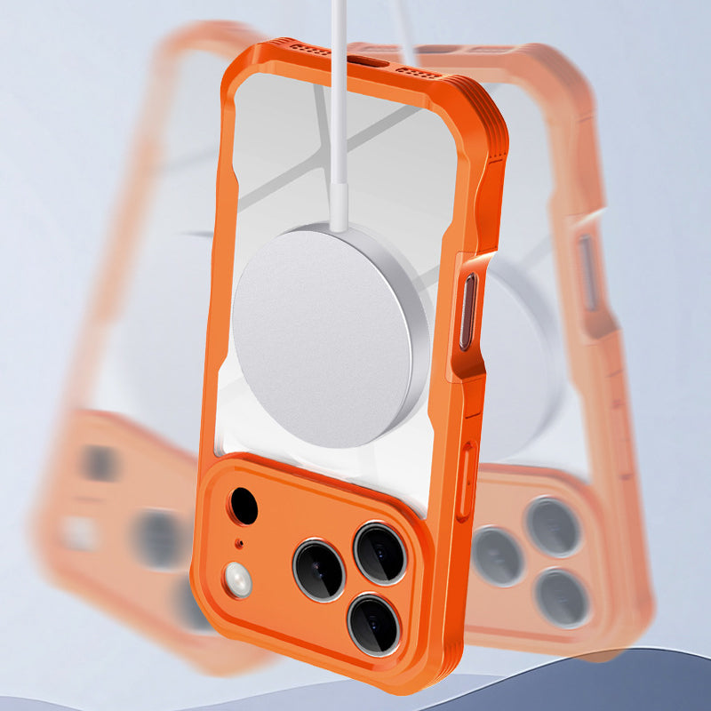 Magnetic Phone Case with Built-in Screen Protector