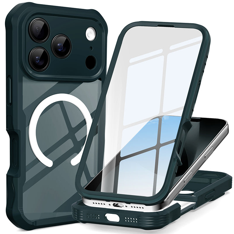 Magnetic Phone Case with Built-in Screen Protector
