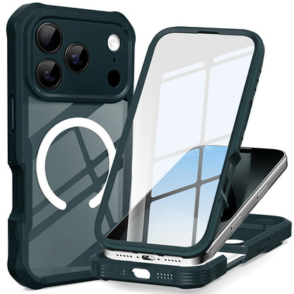 Magnetic Phone Case with Built-in Screen Protector