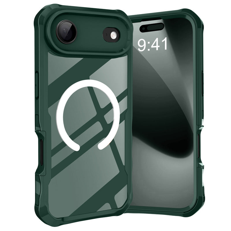 Magnetic Phone Case with Built-in Screen Protector