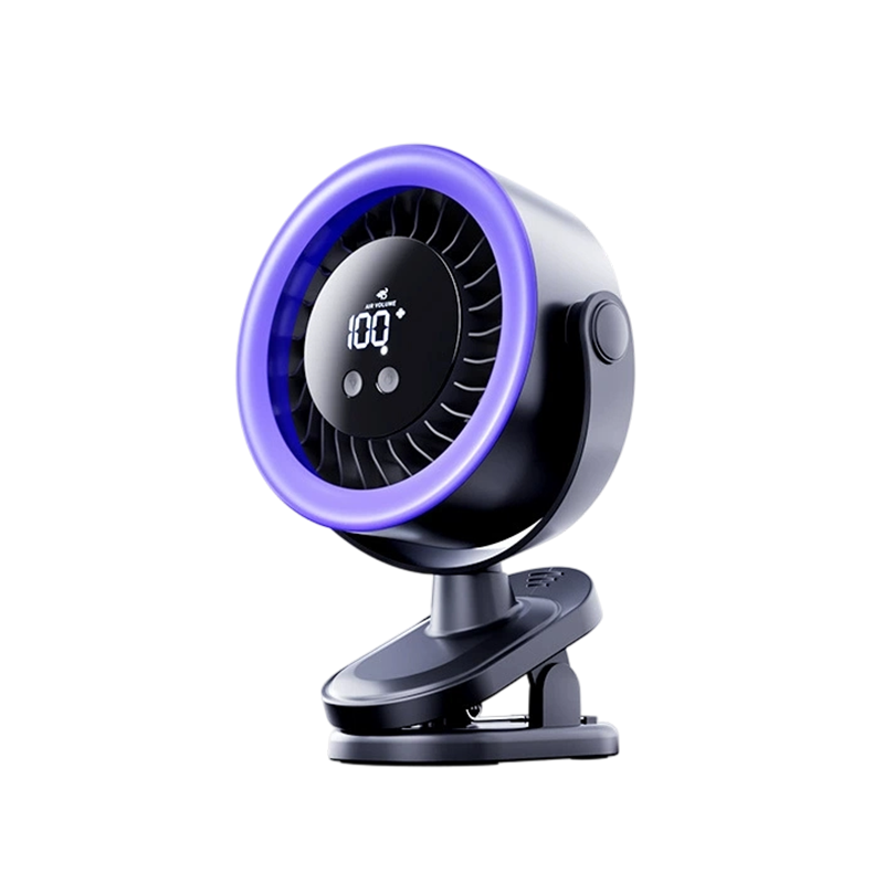 🌬️ USB Wall-Mountable Turbo Fan Digital Display Strong-Grip Clamp 💤 Ultra-Quiet Nighttime Cooling Omnidirectional Pivot 50% OFF Now！