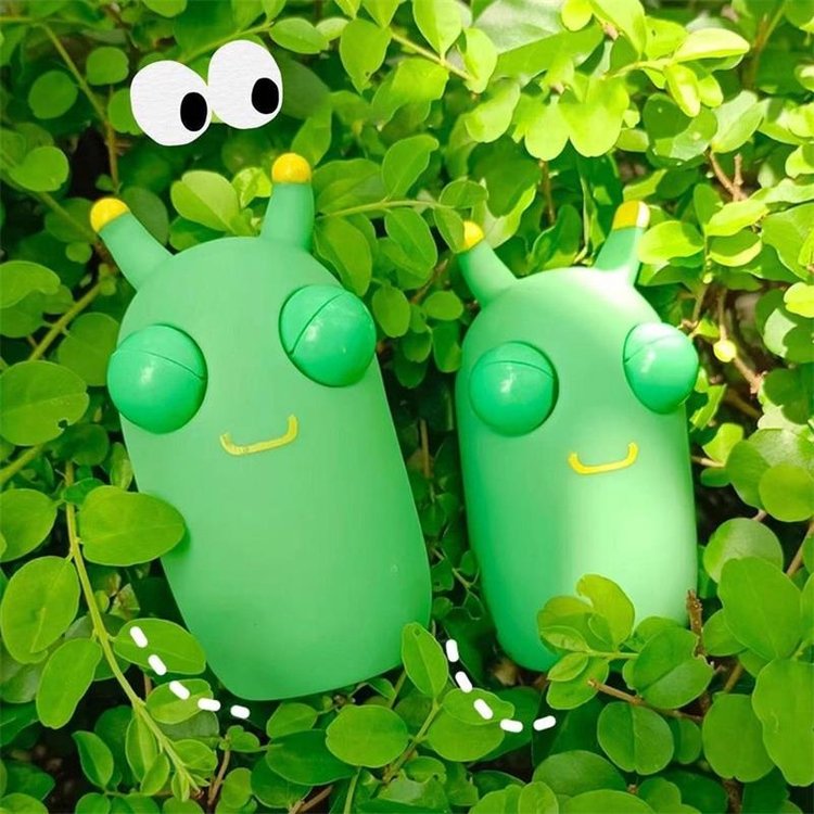 🔥POPULAIR AANBIEDING🔥 Grappig grasworm knijpspeelgoed