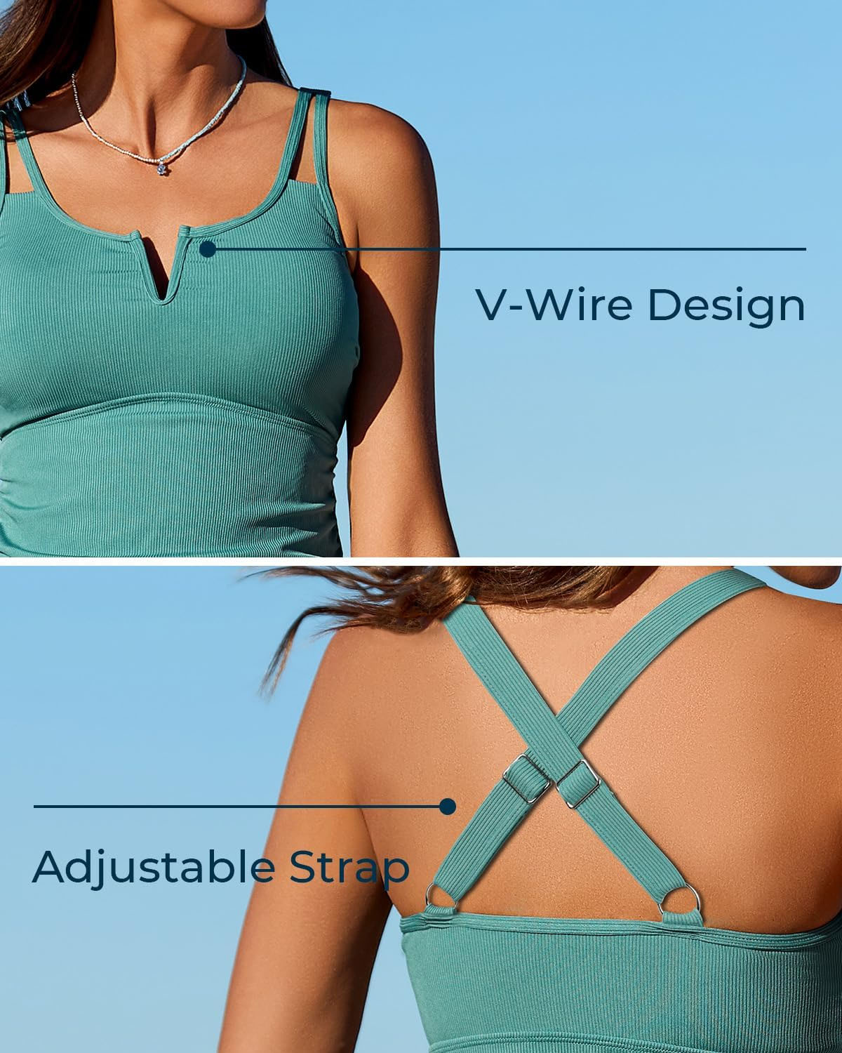 Tweedelig Tankini-Set Met Buikcontrole – Stijlvol & Comfortabel In Het Water