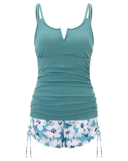 Tweedelig Tankini-Set Met Buikcontrole – Stijlvol & Comfortabel In Het Water