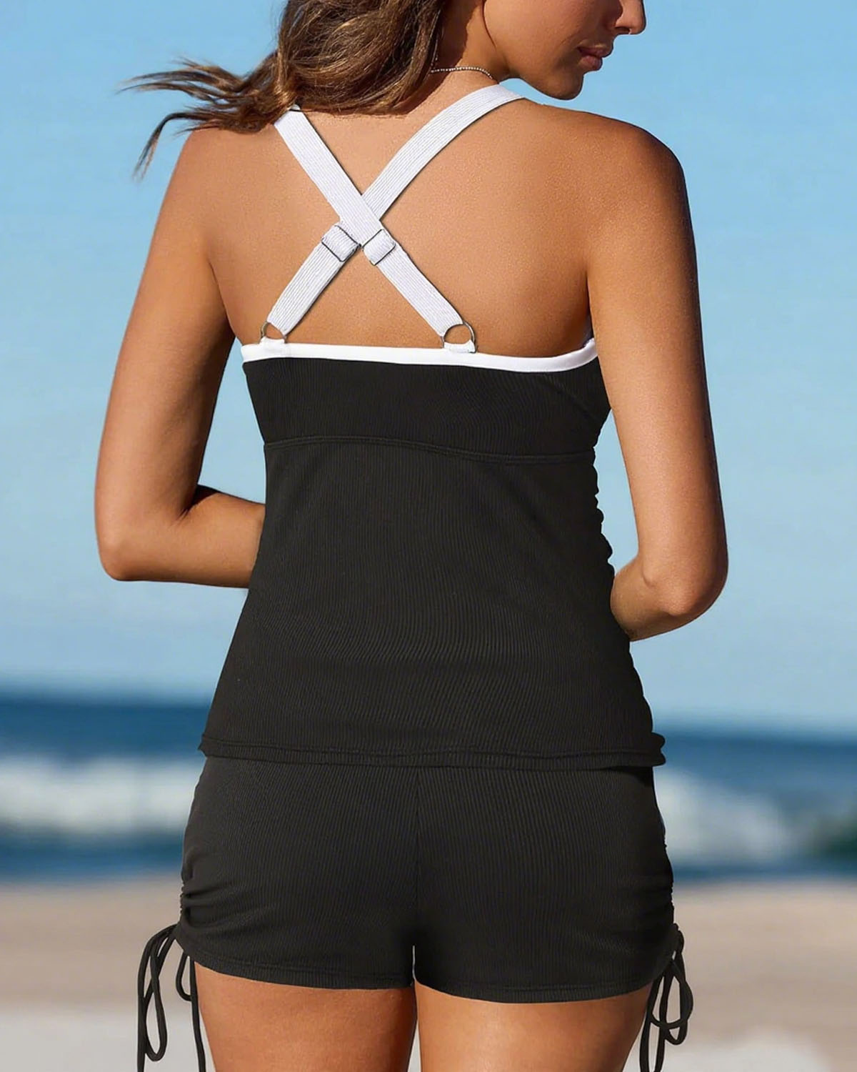 Tweedelig Tankini-Set Met Buikcontrole – Stijlvol & Comfortabel In Het Water