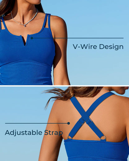 Tweedelig Tankini-Set Met Buikcontrole – Stijlvol & Comfortabel In Het Water