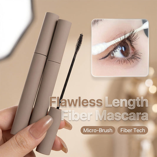 Vlekbestendige mascara met vezels voor lange krullen