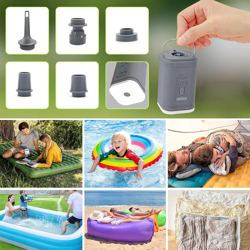 💫 LIMITED-TIME 50% OFF 🎒 Chargeable Camping Air Pump – Portable Comfort for Camping, Travel & Outdoor Fun 🏕️