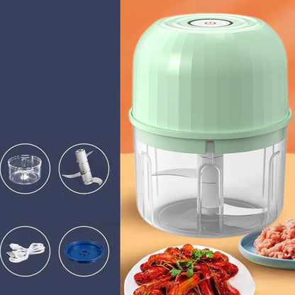 👶🥕🍎 LIMITED-TIME 50% OFF! Versatile Electric Mini Chopper – Grind, Mince, Puree – Stainless Steel Blades, Easy Clean – Great for Baby Food, Salsa, Dips, and Dressings 🧑‍🍳✨