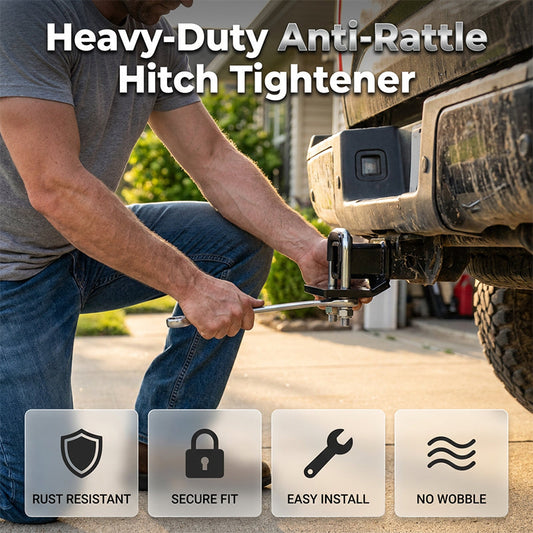 🔧 50% OFF! 💥 Heavy-Duty Anti-Rattle Hitch Tightener – Steel Build, Rubber Coating, Universal Fit ✨