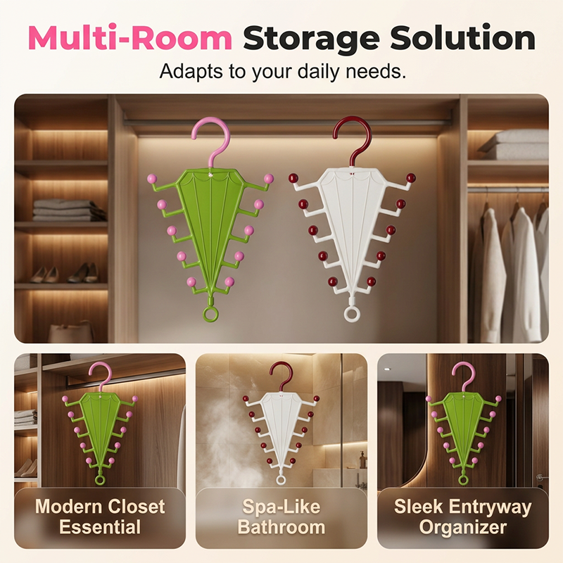 🚪 Space-Saving Wall Hook Organiser — V-Shaped Double Hooks for Coats, Hats, Bags & Keys