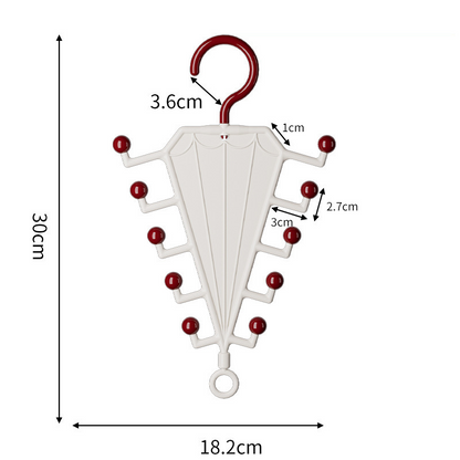🚪 Space-Saving Wall Hook Organiser — V-Shaped Double Hooks for Coats, Hats, Bags & Keys