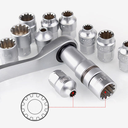 🧰 29pcs Core Ratchet Socket Wrench Kit , Essential Socket Wrench Kit for Daily Fixes and Workshop Jobs
