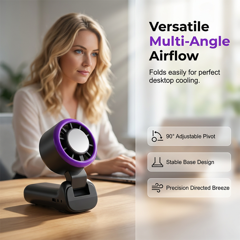 🌬️ Portable Cooling Fan – Cools Ambient Air, 199 Speed Levels, Lightweight & Foldable, Perfect for Camping, Beach or Office 🧊🔋