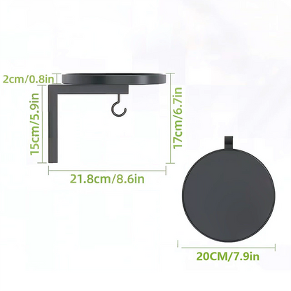 🐦 Wall-Mounted Metal Bird Bath Basin | Space-Saving Garden Bird Water Bowl for Patios, Fences & Outdoor Walls