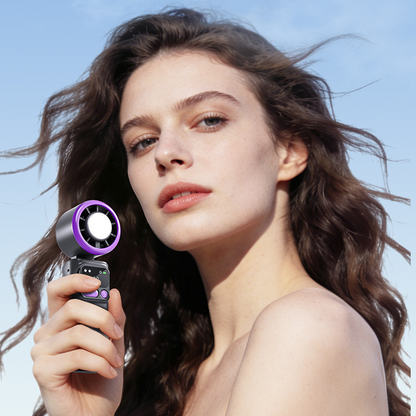 ❄️ Portable Cooling Fan with Ice Compress Plate | Personal Cooling Fan for Travel, Office, Outdoor and Hot Days