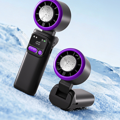 ❄️ Portable Cooling Fan with Ice Compress Plate | Personal Cooling Fan for Travel, Office, Outdoor and Hot Days