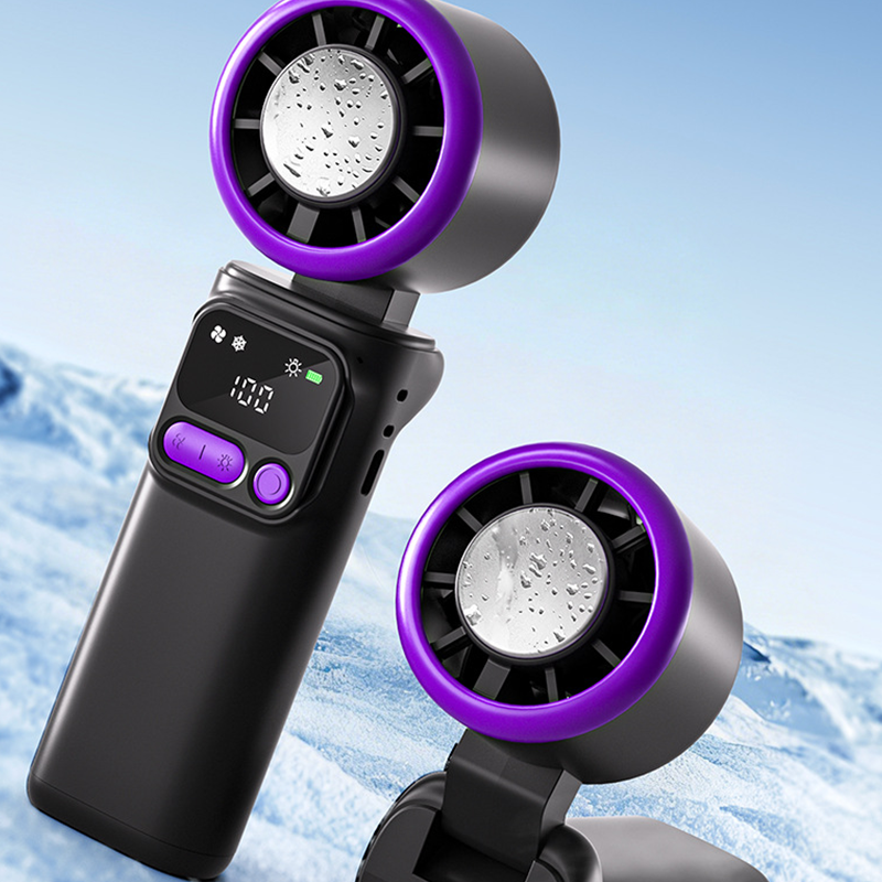 ❄️ Portable Cooling Fan with Ice Compress Plate | Personal Cooling Fan for Travel, Office, Outdoor and Hot Days