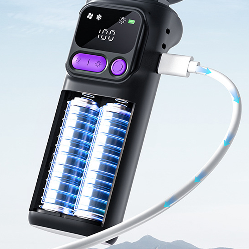 ❄️ Portable Cooling Fan with Ice Compress Plate | Personal Cooling Fan for Travel, Office, Outdoor and Hot Days