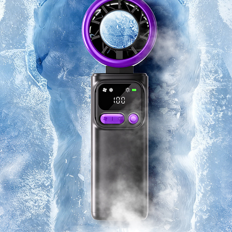 ❄️ Portable Cooling Fan with Ice Compress Plate | Personal Cooling Fan for Travel, Office, Outdoor and Hot Days