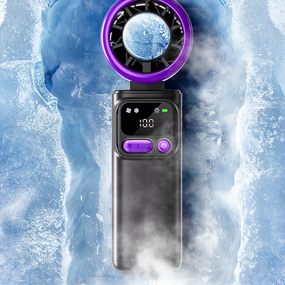 ❄️ Portable Cooling Fan with Ice Compress Plate | Personal Cooling Fan for Travel, Office, Outdoor and Hot Days