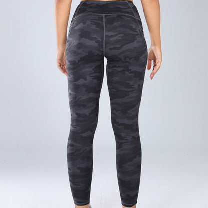 🏋️ LIMITED-TIME 50% OFF! ✨ Women's Stretch Slim Fit Leggings – Side Pockets, Camouflage, Four-Way Stretch 🌿