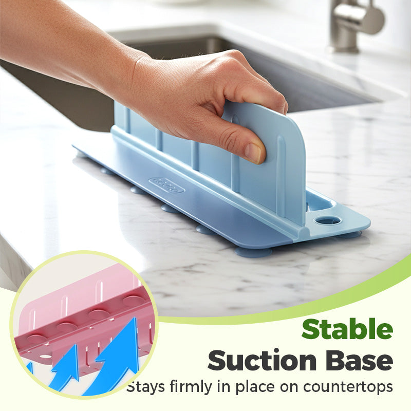💧 Foldable Sink Splash Guard with Suction Cups | Kitchen Splash Shield for Sink, Faucet and Countertop Protection