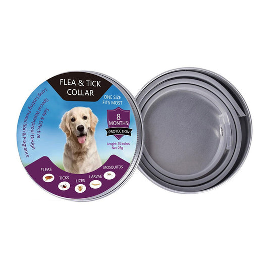 🐶🐱 Flea and Tick Collar for Dogs  and Cats, Waterproof Adjustable Pet Collar for Long Lasting Outdoor Protection