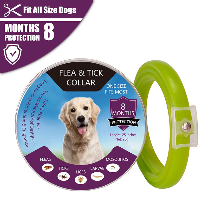 🐶🐱 Flea and Tick Collar for Dogs  and Cats, Waterproof Adjustable Pet Collar for Long Lasting Outdoor Protection