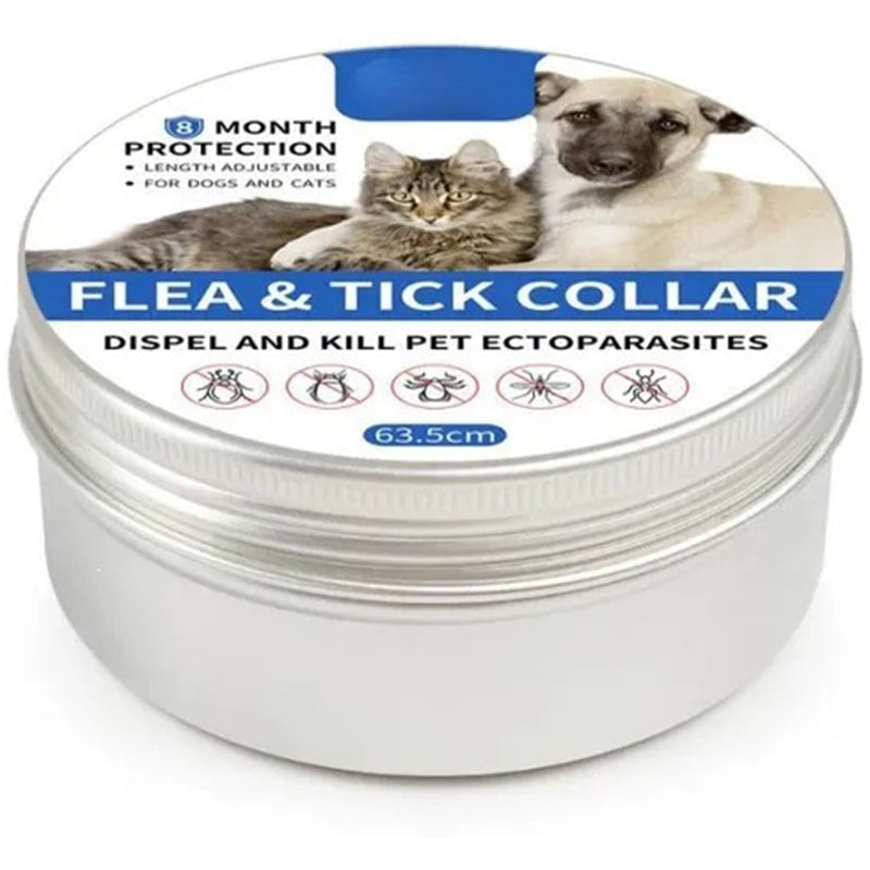 🐶🐱 Flea and Tick Collar for Dogs  and Cats, Waterproof Adjustable Pet Collar for Long Lasting Outdoor Protection