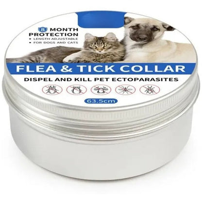 🐶🐱 Flea and Tick Collar for Dogs  and Cats, Waterproof Adjustable Pet Collar for Long Lasting Outdoor Protection