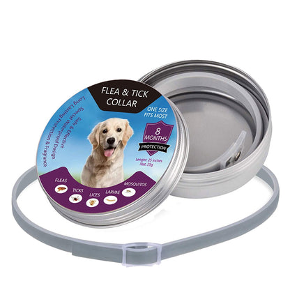 🐶🐱 Flea and Tick Collar for Dogs  and Cats, Waterproof Adjustable Pet Collar for Long Lasting Outdoor Protection