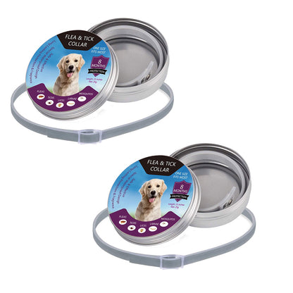🐶🐱 Flea and Tick Collar for Dogs  and Cats, Waterproof Adjustable Pet Collar for Long Lasting Outdoor Protection